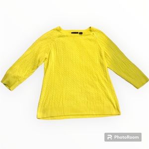 Jeane Pierre yellow sweater